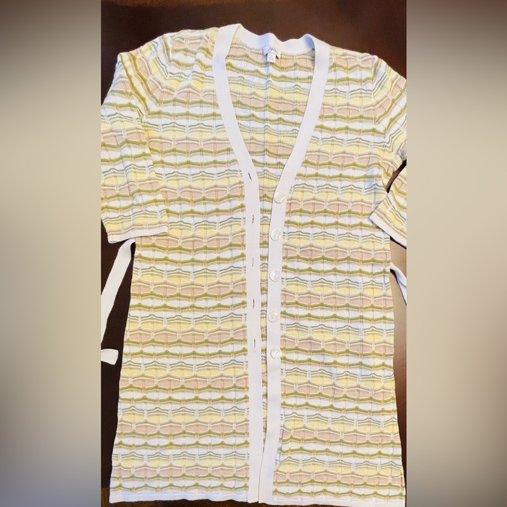 J. Jill Silk/cotton  cardigan in great condition from 3/4 sleeve